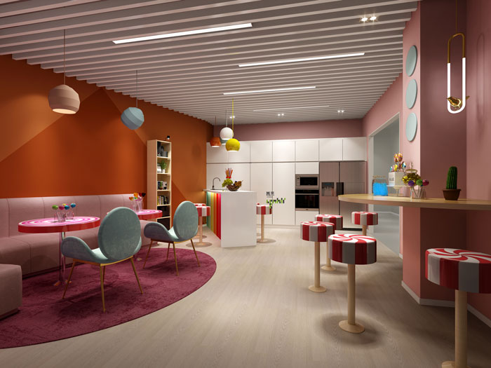 杭州食品公司辦公室糖果間裝修設計效果圖