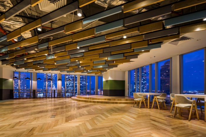 開發中心辦公室活動區裝修設計效果圖