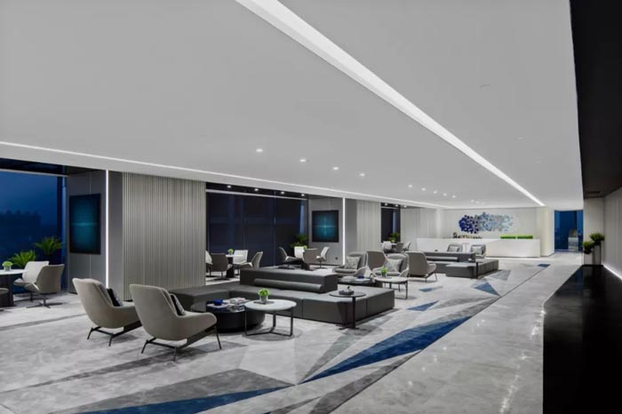 3000平方辦公樓接待區(qū)設(shè)計(jì)方案