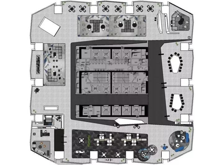 3000平方辦公樓設(shè)計(jì)平面圖