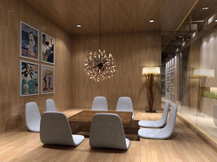 創業孵化器交流區裝修設計效果圖