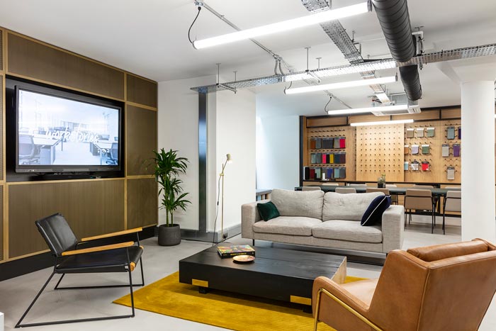 兩層辦公室匯報區裝修設計效果效果圖