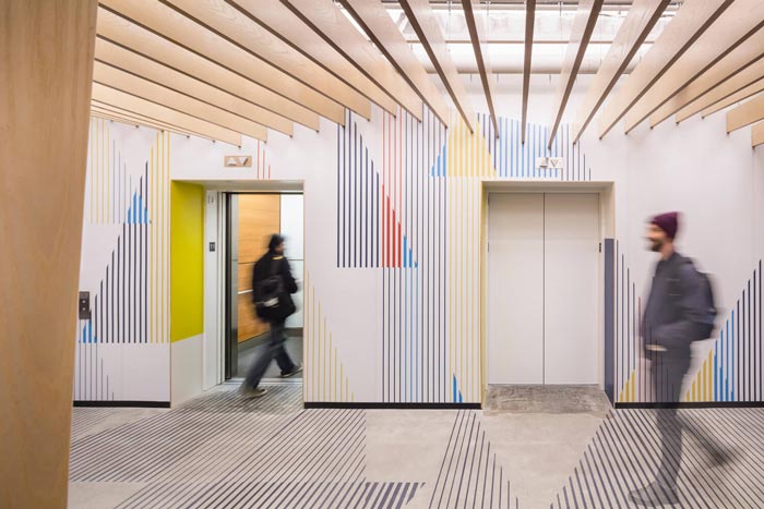 微軟研發中心電梯間設計方案