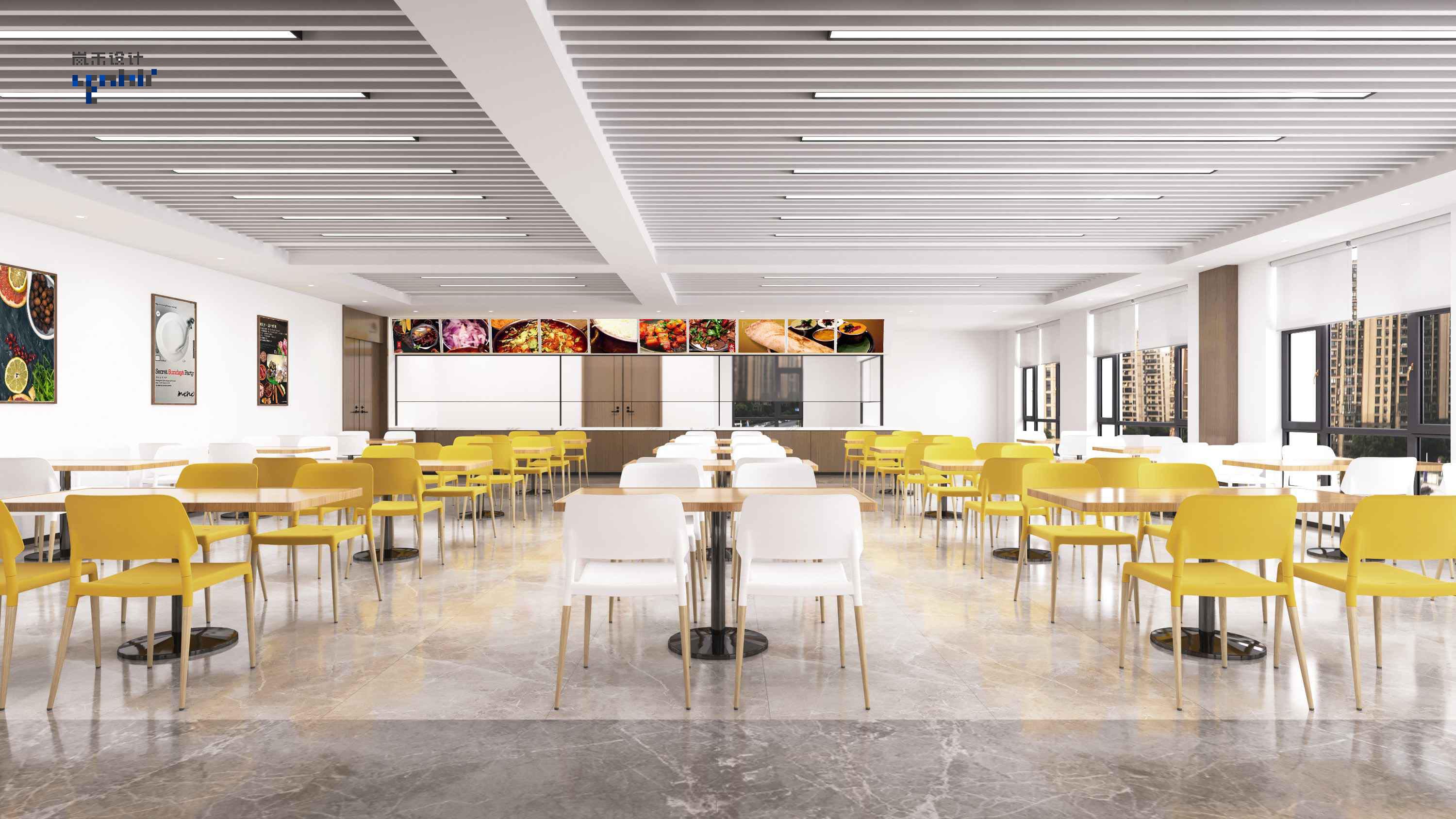學校用餐區(qū)效果圖
