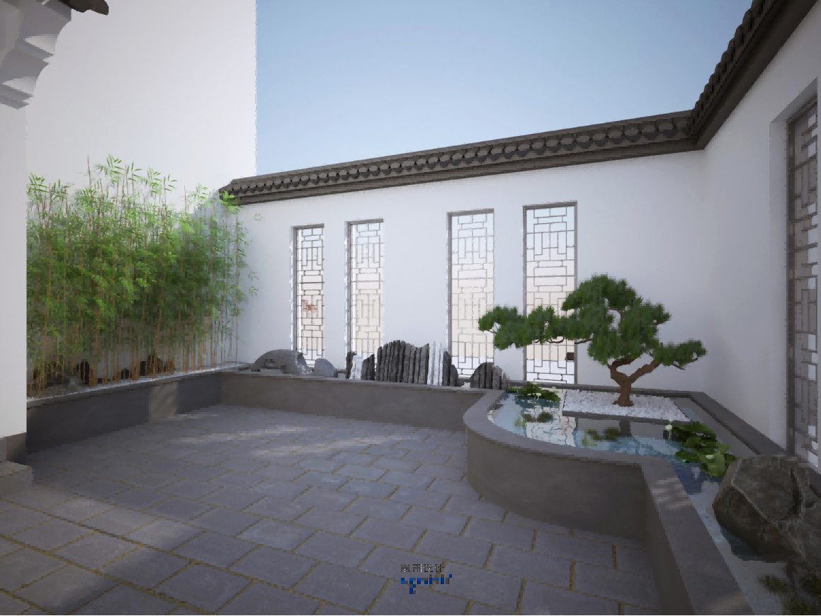 庭院區域效果圖